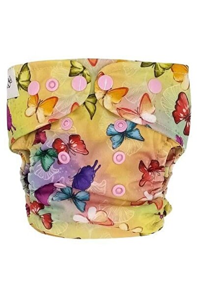 Pupus Mini OS diaper cover, single row snaps, 4-11 kg, Butterflies