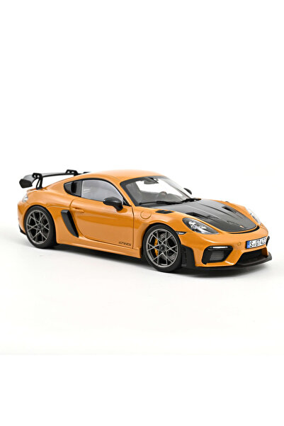 Norev Porsche Cayman GT4 RS cu Weissach 2023 Bahama Yellow Pack 1:18