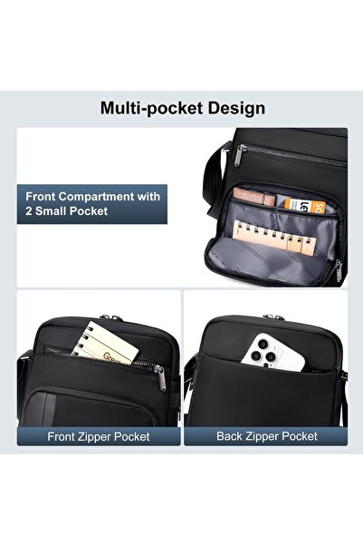 Arctic Hunter Sling Bag for Men - Nylon Messenger Side Bag for up to 8-inch iPad