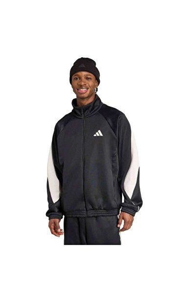 adidas Stadium Men's Black Mock Neck Jacket