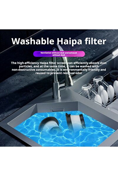 Generic Wireless Handheld Car Vacuum Cleaner 5000Pa Strong Suction 55W Portable Mini Cordless Duster Home