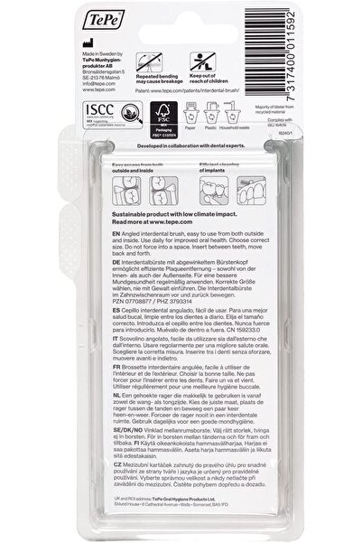 TePe Angle Interdental Brushes 0.7 mm Pack of 6 Yellow