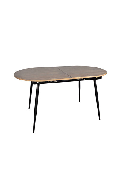 DacEnergy Masa dining, pliabila, stejar / neagra 150-190x75 cm, TAMERON