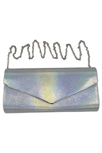 OEM Geanta plic eleganta de ocazie - Argintiu