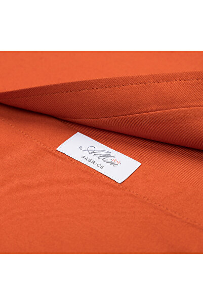 Germirli Albini Orange Tailor Fit Buttoned Collar Flannel Shirt