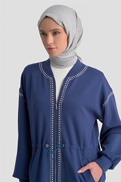 Armine Trok Detaylı Kap 25KD4038 Lacivert