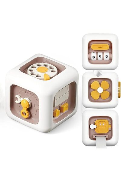 Arabest Cube Toy for Toddlers, Six-Sided Rubik's Cube, Educational Children Creative Enlightenment Toys