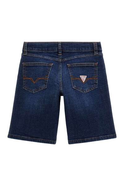 Guess Pantaloni scurți din denim elastic pentru băiat, cu croiala normală