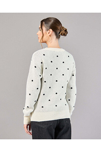 REDTAG Women White Embellished Pullover