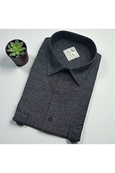 Elines butiq Klasik %100 cotton uzun kollu terletmeyen kışlık gömlek (regular...