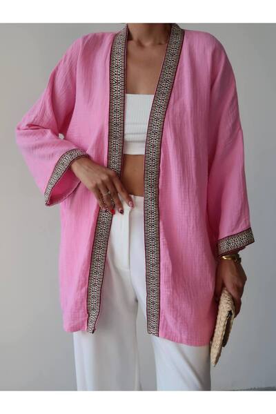 Palette Lace Linen Kimono