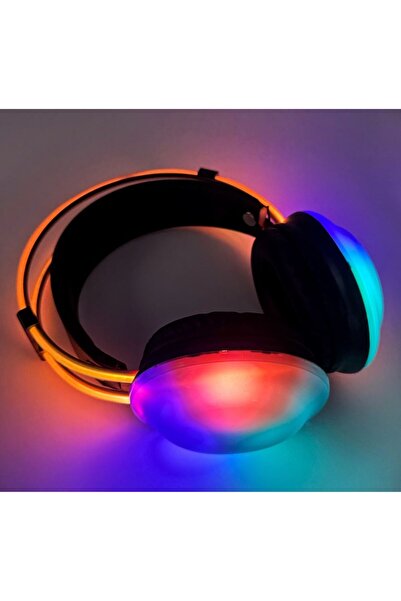 OEM Wireless Headphones with RGB Lighting, Powerful Bass, Bluetooth 5.0, Built-in Microphone