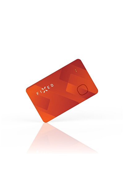 FIXED Card de urmărire inteligent, pentru portofel, Apple Find My, Bluetooth 5.0, rezistență IP67, roșu