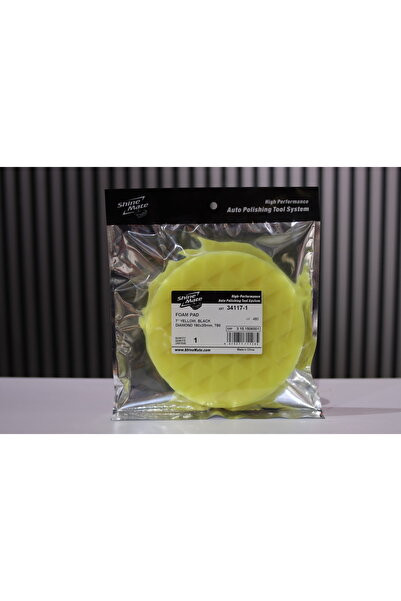 Shine Mate Sarı İnce Pasta Süngeri 150/180mm