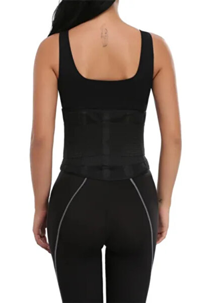 Muchmy Breathable Waist Trainer for Unisex with Velcro Closure Adjustable Neoprene Tummy Belt Corset