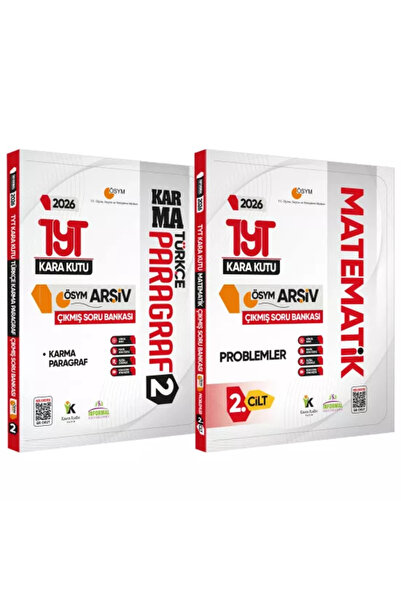 Karakutu Yayınları 2026 YKS-TYT Kara Kutu PARAGRAF ve PROBLEMLER ÖSYM Çıkmış ...