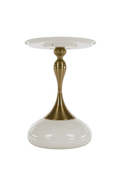 DacEnergy Side table, Ivory white/gold, FEJ