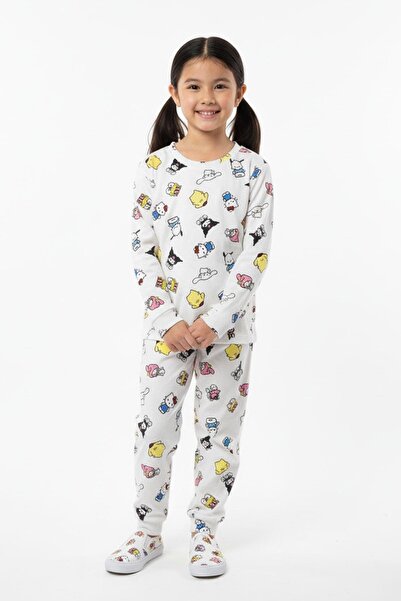 NEWKİDS Girl's Cute Character Transitional Comfortable Pajama Set