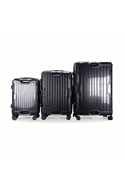 Prosperity PC Travel Luggage Set W/ Password Lock, With Multiple Color Options, 20in+24in+28in 3 PCS Set