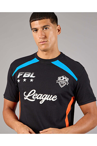 REDTAG Men Black Printed Sports T-Shirt