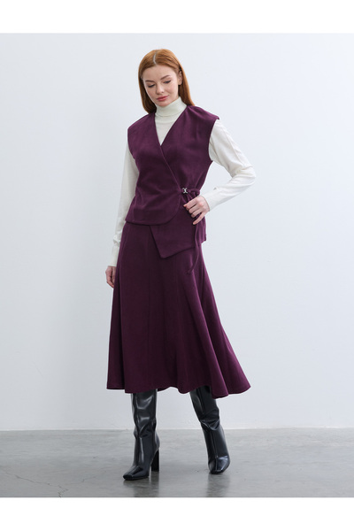 BGN workshop Cotton Karisim Asymmetric Cut Knitted Vest