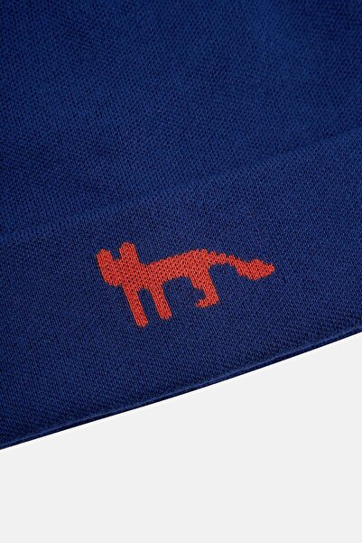 WWF Market Red Fox Beret - Navy Blue