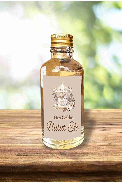 fırsatlar diyarı Bej Atlıkarınca Tema Kolonya Etiketi - Parlak Kuşe Kesimli /...