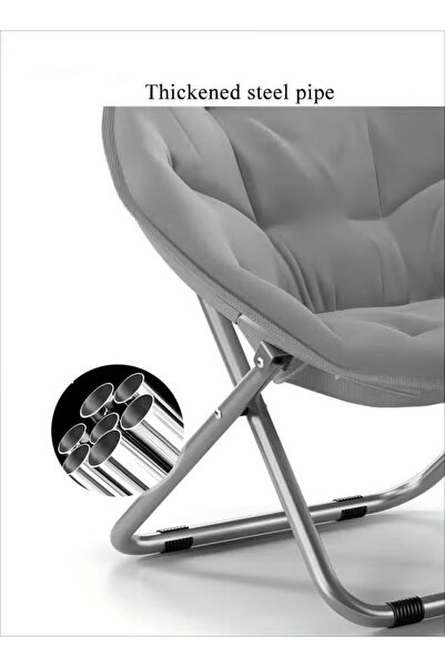 Generic Folding Lounge Chair Adjustable Reclining Chair Lazy Couch Bedroom Leisure Chair Widened Seat Design