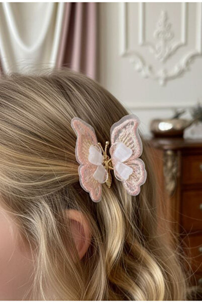 Shiklik Agrafă de păr elegantă, model fluture mobilă, cu pietre