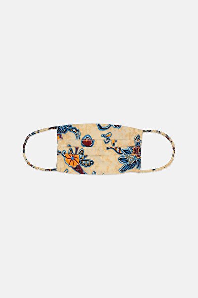 ALC Women 1 Piece Floral Face Mask, Beige