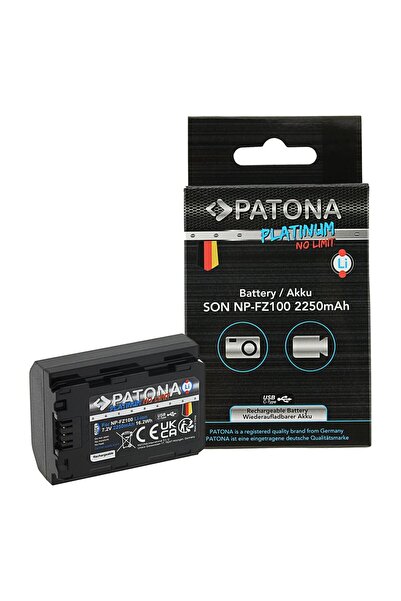 Patona Baterie Platinum NP-FZ100 cu USB-C 2250mAh compatibilă cu Sony-1360