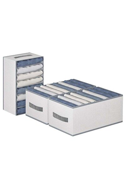 Arabest 3 Pack Wardrobe Clothes Organizer, 8 Grids Waterproof, Foldable Washable Closet Storage Box