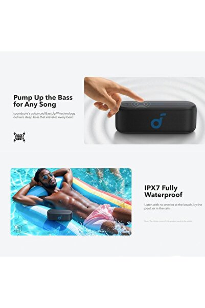 Anker Soundcore Select 2S Portable Speaker, 20W, Bluetooth, TWS, IPX7, Black