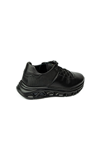 Voyager 392 Black Leather Casual Women's Shoes