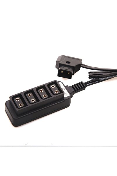 Generic D-tap male-4-port female adapter cable for Anton Bauer v-mount batteries