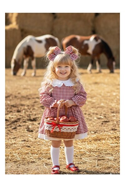 Tinypeople Female Child Peter Pan collar Sweet Dress Female Child Festival Vintage Child Dress