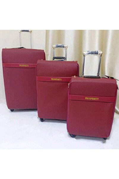 Prosperity 20+24+28in Pu Travel Luggage Strong Durable Trolley Bag Roller Bag Spinner Suitcase Luggage Set