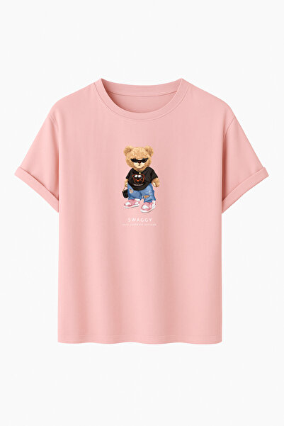 DK DAKSEL Πολύχρωμο μπλουζάκι Swaggy Teddy Bear με τύπωμα oversized Regular F...