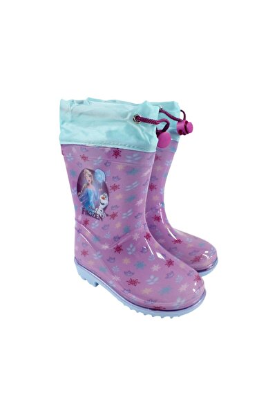 Frozen Rain boots with laces, purple, Happy,