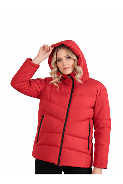 blayn jeans Women's Hooded Puffer Jacket |   Winter, Warm, Waterproof