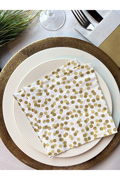 Mank Șervețele de masă, 3 straturi, hârtie de mătase – Festi Confetti, 33 x 3...