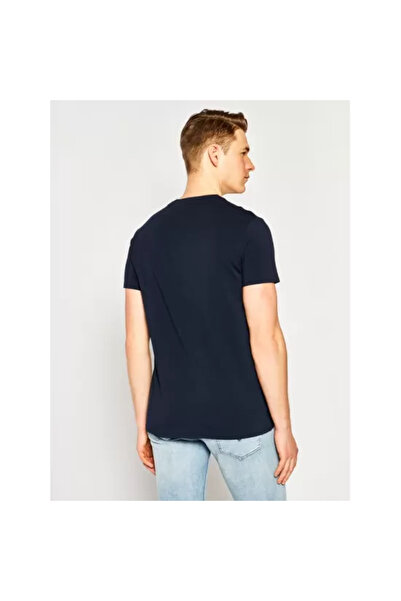 Guess Pool Party Tee Navy Slim Fit