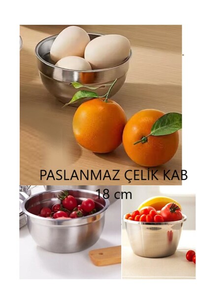 Kiesa Stainless Steel Mixing Bowl Storage Bowl Dough and Salad Bowl Storage Bowl