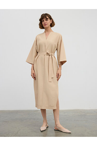 BGN workshop فستان كوساكلي ميدي من القطن المخلوط