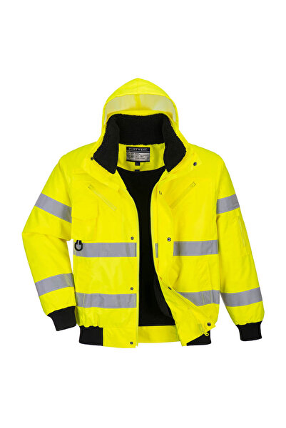 PORTWEST 3 in 1 Hi-Vis Bomber Jacket Yellow