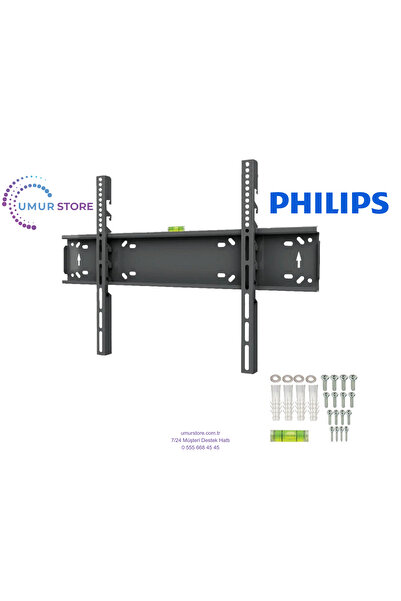 Philips 55” 55PUS8609/62 4k 43”- 65” inç Lcd Led Televizyon Sabit Duvar Askı ...