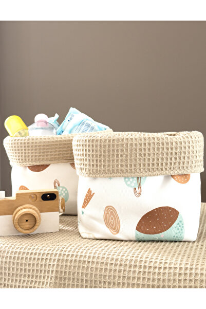 Pastelya Camel Patterned Baby Diaper Changing Set, Waterproof Changing Pad, Diaper Changing Mat
