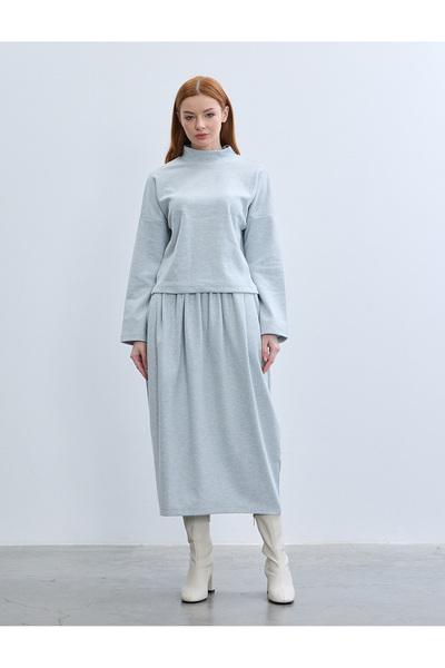 BGN workshop تنورة ميدي منقوشة من فازو فورم بوزجولو