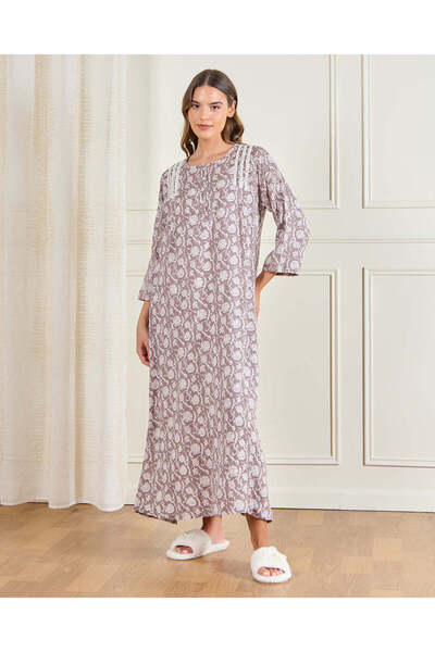 REDTAG قميص نوم نسائي مطبوع باللون البنفسجي