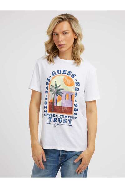 Guess Ss Cn Palm Men's Slim Fit T-Shirt